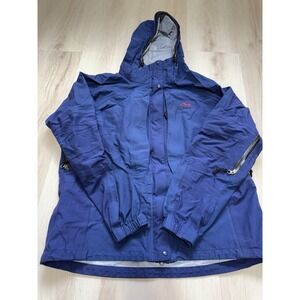 Women's Size Large Vintage LL Bean Gore-Tex Full Zip Blue Jacket
